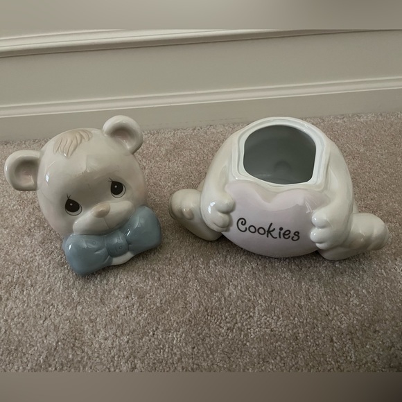 Precious Moments ceramic teddy bear 10” cookie jar from 1993. - Picture 2 of 9